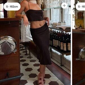 Djerf Avenue Black Skirt Set